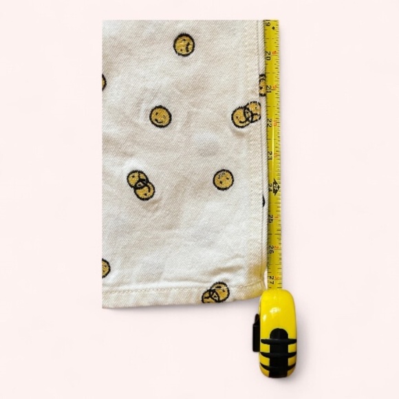 Reformation Mixed Emotions Smiley High Rise Straight Leg Cotton Jeans Sz 24 NWT - Picture 12 of 13